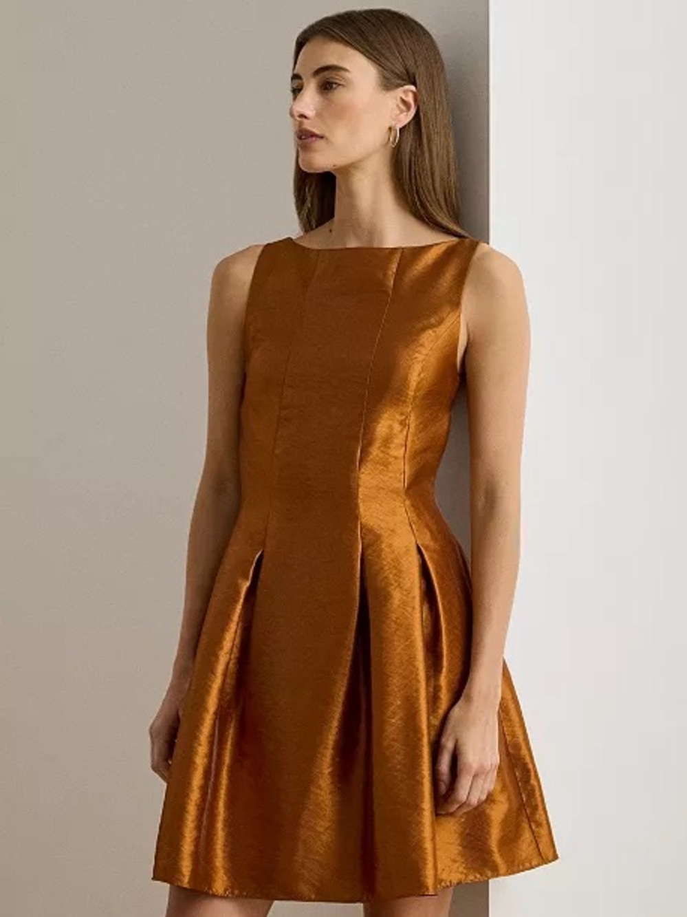 Lauren Ralph Lauren Women’s Metallic Fit & Flare Cocktail Dress Size 4 NWT